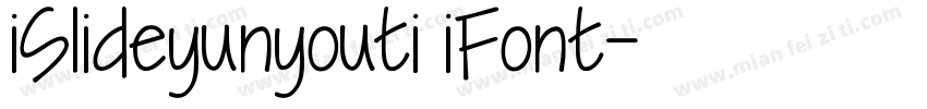 iSlideyunyouti iFont字体转换